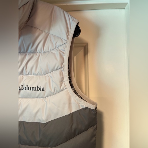 Columbia White Out Vest Mens Small Gray Puffer Omni-Heat Insulated New Tags - Picture 5 of 16